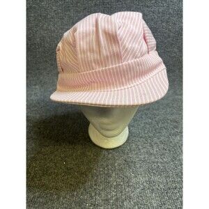 Vintage Kids Pink Railroad Conductor Engineer Train Snapback Cap Hat Made in USA